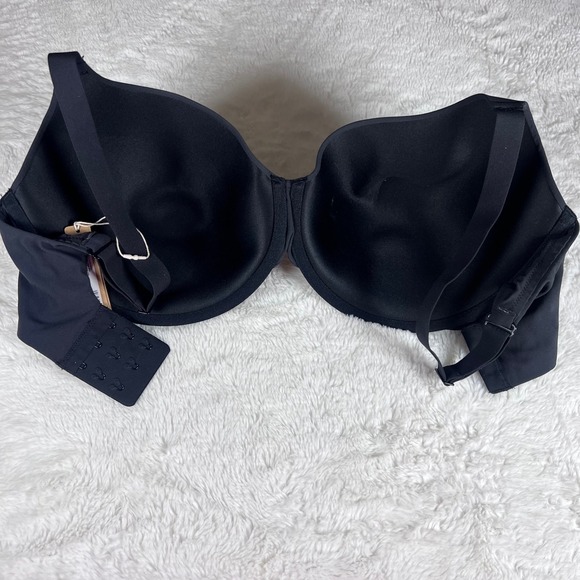 SKIMS Fits Everybody T-Shirt Demi Bra Onyx Black Size 34H BR-UWR-2294 NEW - Picture 8 of 13